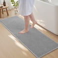 thumbnail image 1 of SIXHOME Bathroom Rugs Waffle Bathroom Runner 2' x 6' Super Soft Absorbent Non Slip Bath Mat Beside Tub Rubber Backed Machine Washable Bathroom Rugs with Tassels Boho Bathroom Decor Gray, 1 of 8