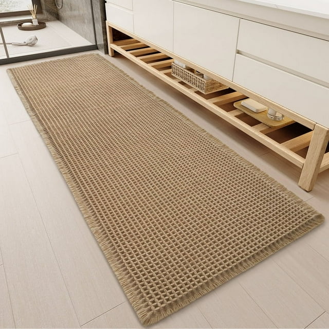 SIXHOME Bathroom Rugs Soft Bath Mat Waffle Style Absorbent Bath Mats ...