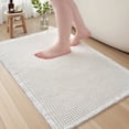 thumbnail image 1 of SIXHOME Bathroom Rugs Waffle Bath Rug Super Soft Absorbent Non Slip Bath Mat Beside Tub Rubber Backed Machine Washable Bathroom Rugs with Tassels Boho Bathroom Decor 18" x 30", 1 of 7