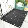 thumbnail image 1 of SIXHOME Black Bathroom Rugs Super Absorbent Non Slip Quick Dry Bath Mat for Bathroom Floor Rubber Backed Bathroom Mat Low Profile Dirt Resistant Bath Rug for Shower Sink Bathtub Bathmat 17"x24", 1 of 8