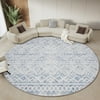 Size: 6' x 6' Round, Actual Color: Blue
