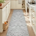 thumbnail image 1 of SIXHOME Boho Runner Rug 2'x8' Washable Hallway Runner Rug Soft Neutral Geometric Moroccan Gray Rug Runner for Entryway Kitchen Laundry Room Bedroom with Non Slip Rubber Backing, 1 of 7