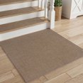 thumbnail image 1 of SIXHOME Non Slip Stair Treads for Wooden Steps Square Natural Woven Carpet Stair Tread Rubber Backing Washable Polyester Stair Rugs Stair Mats Indoor for Stairs and Landing Tan, 1 of 7