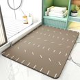 SIXHOME Brown Bathroom Rugs Super Absorbent Non Slip Quick Dry Bath Mat ...