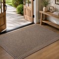 thumbnail image 1 of SIXHOME Door Mat 24"x47" Welcome Mat Non-Slip Absorbent Dirt Trapper Doormat Low Profile Floor Mat Indoor Outdoor Entryway Rug for Front Door Easy Clean Durable Neutral Home Decor Brown, 1 of 7