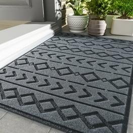 DEXI Door Mat Front Indoor Outdoor Doormat,Small Heavy Duty Rubber outside  Floor