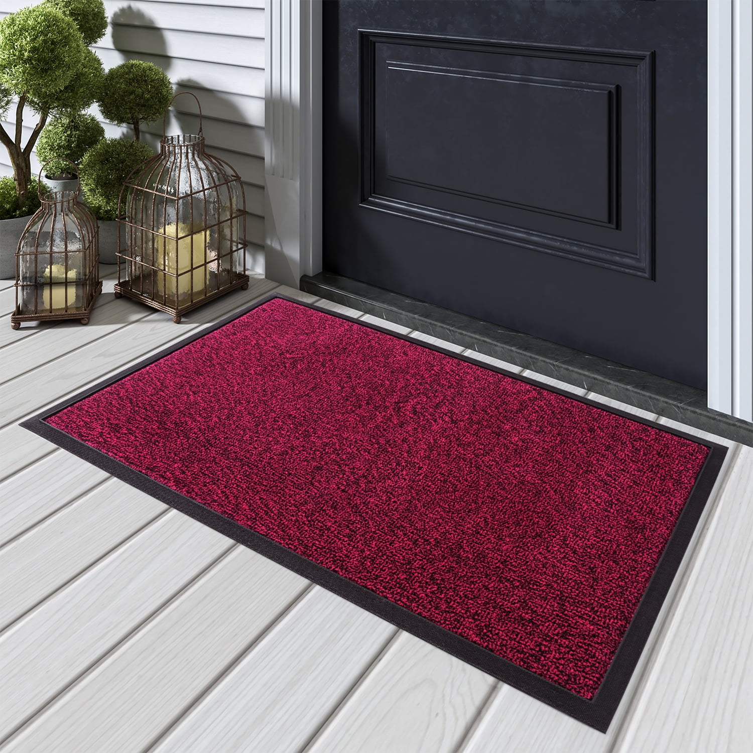SIXHOME Doormats Non Slip Outdoor Rugs Front Back Door Christmas Mat
