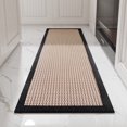 thumbnail image 1 of SIXHOME Kitchen Mat 23.6"x39.4" Kitchen Rugs Non-Skid Twill Kitchen Floor Mats Washable Small Throw Rug for in Front of Sink Black Brown, 1 of 7