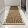 thumbnail image 1 of SIXHOME Kitchen Mat 23.6"x39.4" Kitchen Rugs Non-Skid Twill Kitchen Floor Mats Washable Small Throw Rug for in Front of Sink Brown Beige, 1 of 7