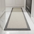 thumbnail image 1 of SIXHOME Kitchen Runner Rugs 20"x95", Non-Slip Washable Hallway Mats for Kitchen Floor, Absorbent Basketweave Decor Rug in Gray Brown, 1 of 5