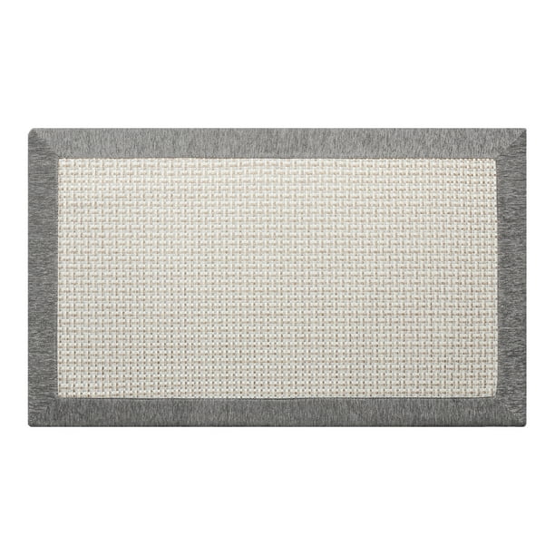 SIXHOME Kitchen Mat Rug 20"x32" Gray Kitchen Rugs NonSkid Twill