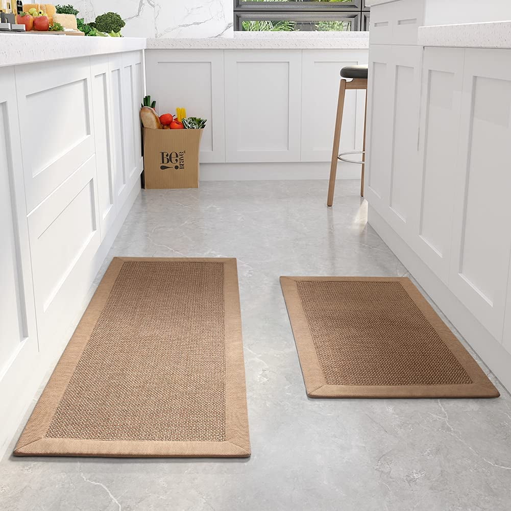 SIXHOME Kitchen Rugs Absorbent Kitchen Rugs Set of 2 Non Skid Kitchen ...