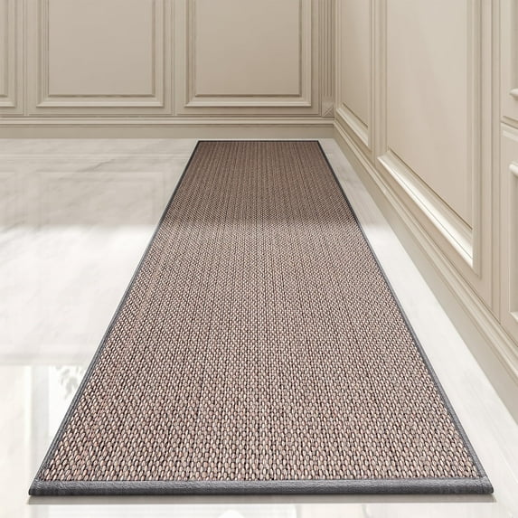 SIXHOME Kitchen Rugs and Mats Non Slip Washable Kitchen Mat Absorbent Kitchen Floor Mats Rubber Backed Rugs for Kitchen Runner Runner Rug Front of Sink 20"x32" Gray Brown