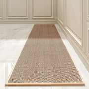 SIXHOME Kitchen Rugs Non Slip Washable Kitchen Mat Absorbent Kitchen Floor Mats Rubber Backed Small Rugs for Kitchen Front of Sink 20"x32" Beige Brown