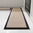 thumbnail image 1 of SIXHOME 2-Piece Kitchen Rugs Set 20"x32" and 20"x95" Non-Slip Washable Mats for Kitchen Floor Hallway, Farmhouse Decor Rugs Black Brown, 1 of 5