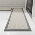 thumbnail image 1 of SIXHOME 2-Piece Kitchen Rugs Set 20"x32" and 20"x95" Non-Slip Washable Mats for Kitchen Floor Hallway, Farmhouse Decor Rugs Gray Brown, 1 of 5