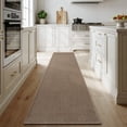 thumbnail image 1 of SIXHOME Washable Kitchen Rug, Absorbent Non-Slip Woven Floor Mat, 20"x95", Brown, Small Rugs for Sink, Laundry, Hallway, Bathroom, 1 of 8