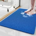 thumbnail image 1 of SIXHOME Non Slip Shower Mat 17"x30" PVC Loofah Shower Mats for Bathtub Quick Drying Shower Floor Mat with Comfortable Textured Surface Easy Cleaning Shower Mat for Shower Stall Blue, 1 of 5
