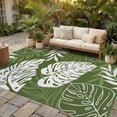 thumbnail image 1 of SIXHOME Outdoor Rug 5'x8' Waterproof Reversible Patio Rug Boho Geometric Indoor Outdoor Rugs Lightweight Plastic Straw Ourdoor Carpet for RV Camping Deck Balcony Modern Porch Decor Green, 1 of 7