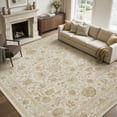 thumbnail image 1 of SIXHOME 9'x12' Area Rugs for Living Room Machine Washable Area Rugs Soft Non-Slip Retro Carpet Traditional Floral Rugs for Bedroom Dining Room Office Home Decor Cream/Beige, 1 of 7