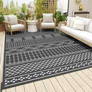 4x6 Water Resistant, Indoor Outdoor Rugs for Patios, Front Door Entry ...