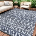 SIXHOME Outdoor Rug 8'x10' Waterproof Reversible Patio Rug Plastic