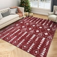thumbnail image 1 of SIXHOME Red Christmas Rugs for Living Room, Boho Area Rug 5x7, Washable Non-Slip Carpet, Soft Rugs for Bedroom Dinning Room, Geometric Pattern Floor Rug Indoor Home Decor, 1 of 6