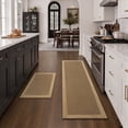 thumbnail image 1 of SIXHOME Kitchen Rugs and Mats Set 20"x32" and 20"x71" Non-Slip Washable Kitchen Floor Mats, Farmhouse Runner and Small Rug for Kitchen Hallway Laundry Room Decor in Brown Beige, 1 of 6