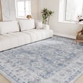thumbnail image 1 of SIXHOME Rugs for Living Room Washable 4x6 Area Rugs Oriental Carpet Traditional Bedroom Dining Room Throw Rug Non Slip Vintage Foldable Distressed Print Neutral Indoor Rug Blue, 1 of 7