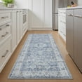 thumbnail image 1 of SIXHOME Runner Rugs 2x8 Area Rugs Washable Oriental Carpet Traditional Bedroom Throw Rug Rubber Back Vintage Distressed Neutral Hallway Kitchen Bathroom Rug Blue, 1 of 5