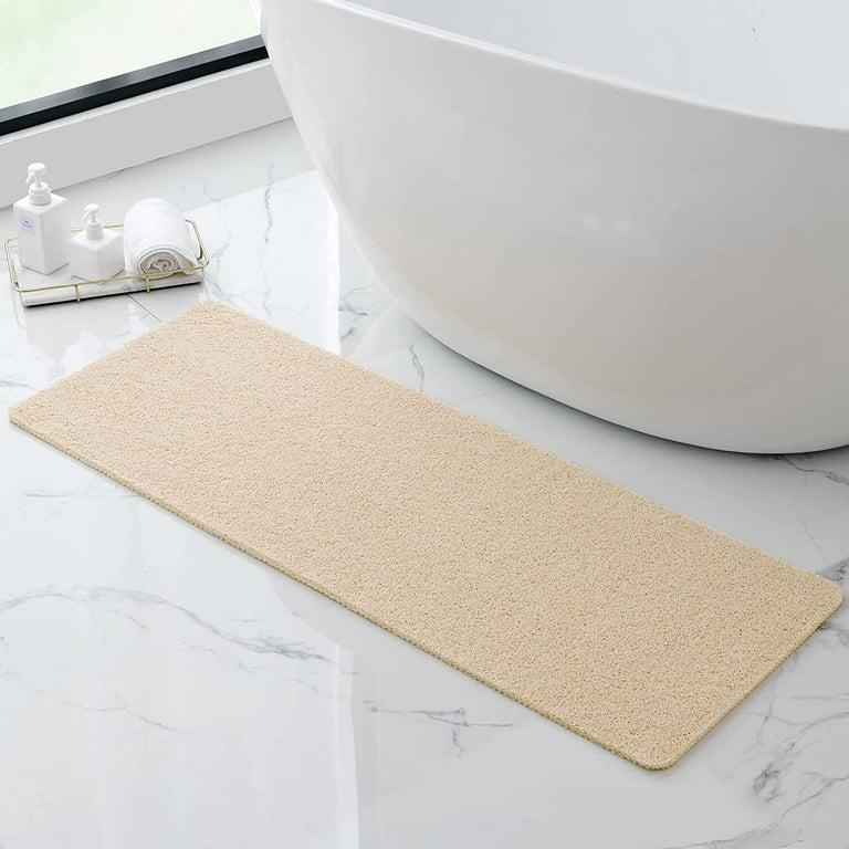 Non Slip Shower Mat, Comfortable Bath mat for Textured Surface,Quick Drying  Easy Cleaning Shower Floor Mat for Wet Area,Without Suction Cups 24x24