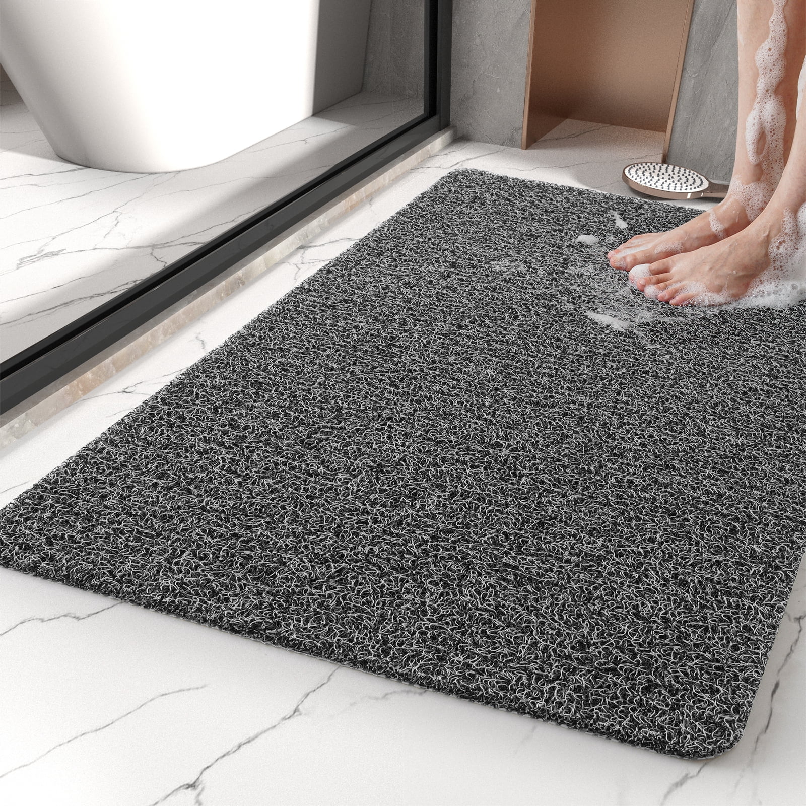 SIXHOME Shower Mat Non Slip Bath Mat for Tub 16x40 Shower Mats for  Bathtub Machine Washable Bathtub Mat with Suction Cups and Drain Holes  Woven
