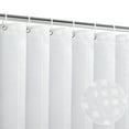 thumbnail image 1 of SIXLON White Waffle Shower Curtain, Fabric Bathroom Curtain 72" x 72" with 12 Hooks, 1 of 6
