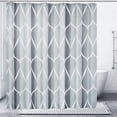 thumbnail image 1 of SIXLON Waterproof Polyester Shower Curtain 72x72 Gray with Hooks - Hotel, 1 of 7