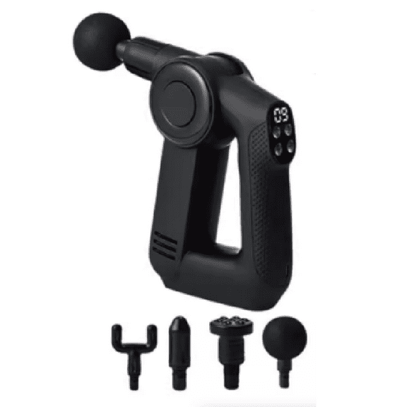 SIXNINE Electric massage appliances, namely, electric vibrating massager,Quiet Deep Tissue Therapy Massage Gun - Bluetooth Enabled, Electric Percussion Massage Gun (Black)