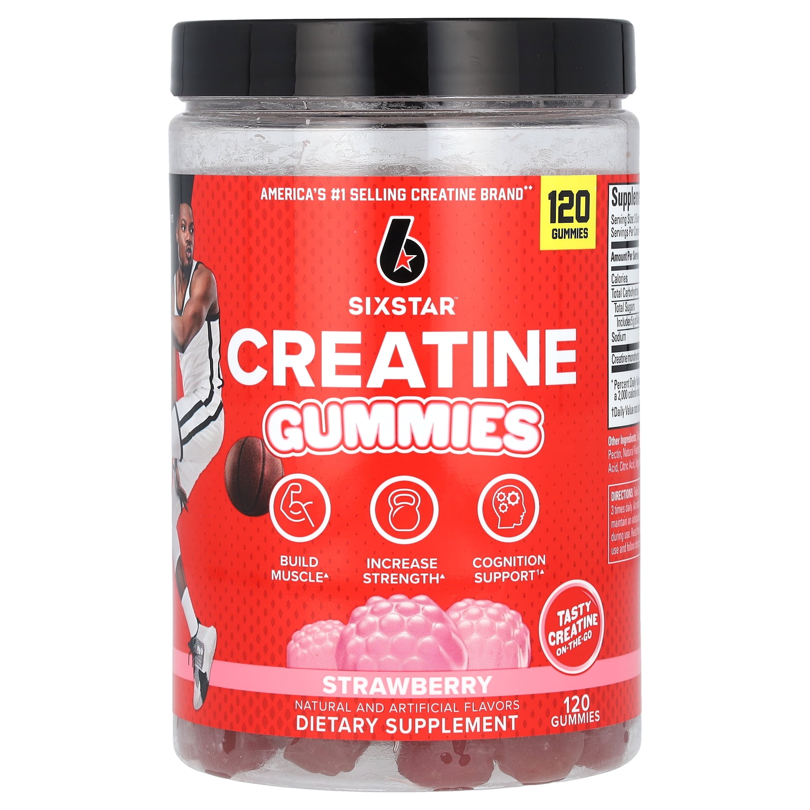 Do Creatine Gummies Work As Well As Powder SIXSTAR Creatine Gummies, Strawberry , 120 Gummies - Walmart.com