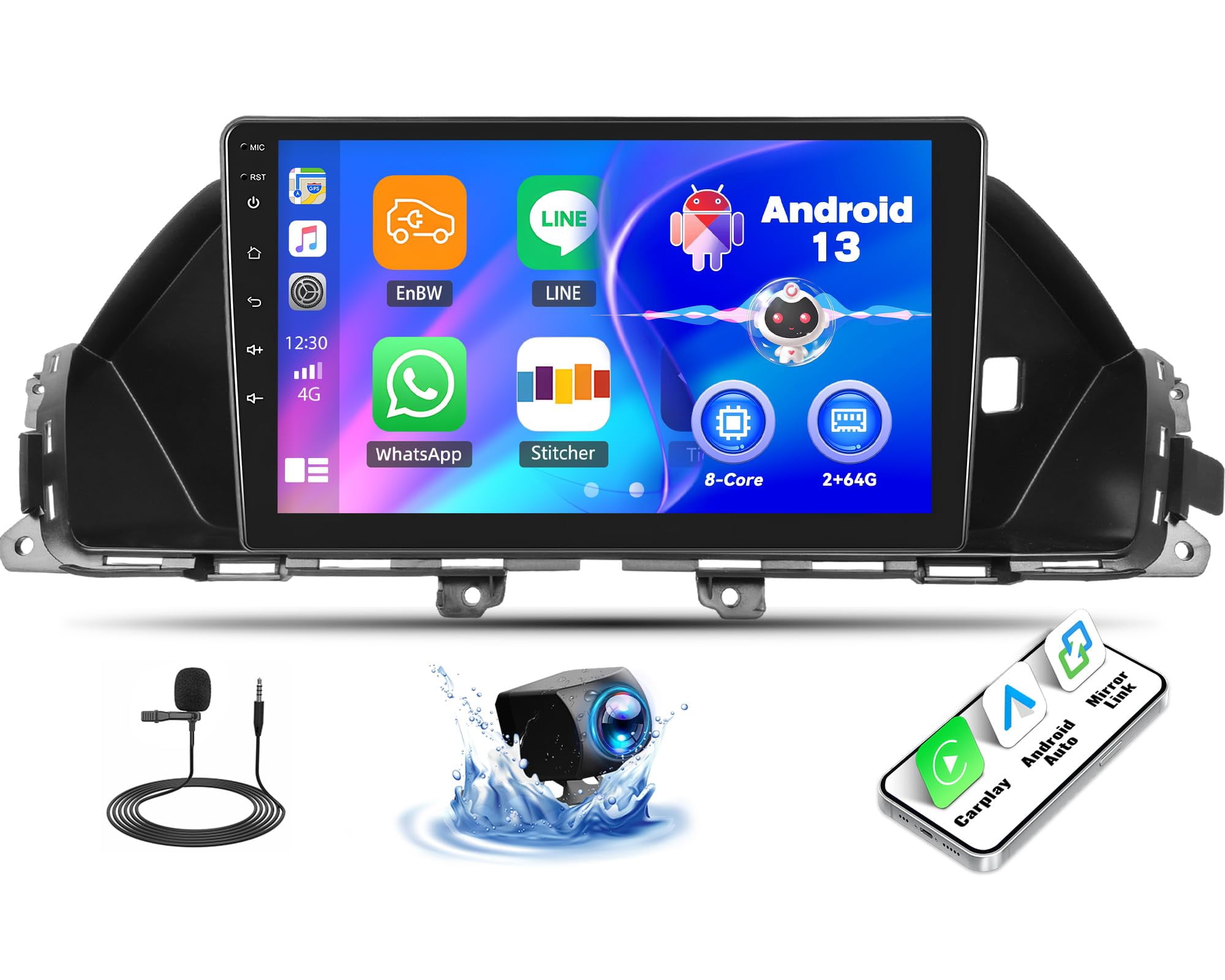 SIXTOP [8-Core 2+64G] Android Car Stereo for Honda Odyssey 2010-2017 ...
