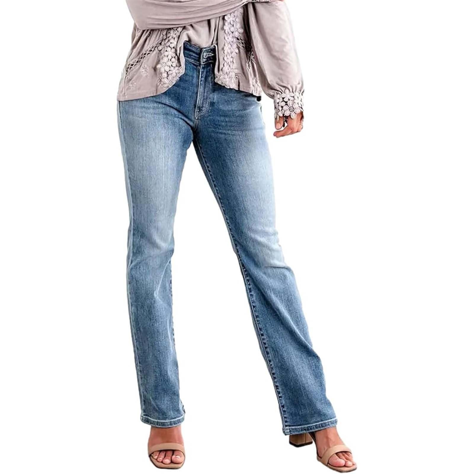 SIYECAOH Flannel Lined Jeans Womens Womens Jeans By Pants Petite Short Woman Mom Jeans High Waisted Baggy Plus Size Wide Leg Jeans Womens Jeans Straight Deal Or No Deal Walmart