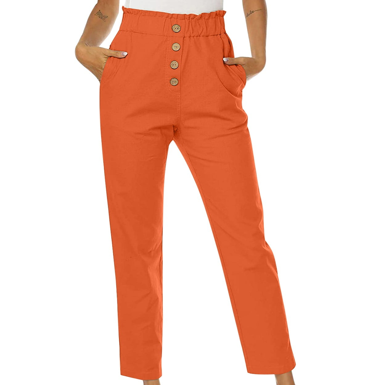 SIYECAOH Woman's Capris Capris Pants Womens Red Joggers Pink Joggers