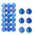 thumbnail image 1 of SIYIZHUA 36PCS Christmas Ball Ornaments 60mm/2.36" Shatterproof Christmas Tree Decorations Hanging Ball for Holiday Wedding Party Christmas Decorations Xmas Ornaments Set Decorations Blue, 1 of 1
