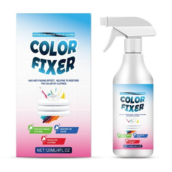 SIYTUAU 120Ml Clothing Color Fixing Agent Liquid Dye Lock Solution For Faded Fabrics Wash Fastness Enhancer Laundry Additive For Cotton Polyester Blends Garment Care