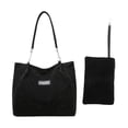 thumbnail image 1 of SIYTUAU 2 Piece Tote Bag And Wristlet Purse Set For Women Large Capacity Tote Bag Shoulder Bag Fall Winter Tote Purse Set Casual Work Commute Handbag Set Black, 1 of 5