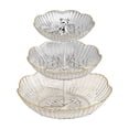 thumbnail image 1 of SIYTUAU 3 Tier Fruit Bowl 12.2X9.6X9.6In For Kitchen Counter Removable Vegetable Basket Clear Plastic, 1 of 6