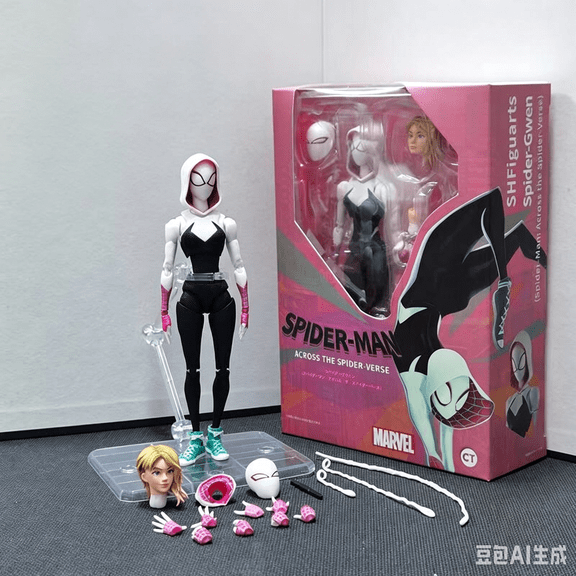 SIYTUAU 5.9in Fully Articulated Female Character Action Figure, Collectible Model with Interchangeable Heads, Hands & Effect Parts, Display Stand Included, Window Box Packaging