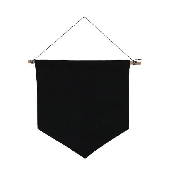 SIYTUAU Black Plain Reversible Canvas Wall Hanging Tapestry Blank Banner 6.3X6.8 Inch Diy Display Background For Badge Photo Season Decor Natural Decor Black