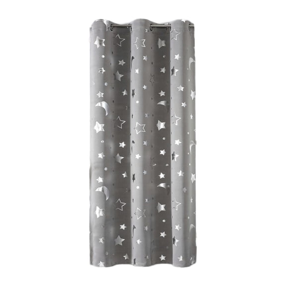 SIYTUAU Blackout Curtains For Bedroom Starry Sky Pattern Thermal Insulated Window Drapes Polyester Fabric Room Darkening Curtain Panel 1 Piece