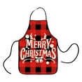 thumbnail image 1 of SIYTUAU Christmas Themed Apron Set C Festive Kitchen Wear Holiday Decoration For Cooking And Parties 100% Polyester Adjustable Apron Christmas Apron For Adults C, 1 of 5