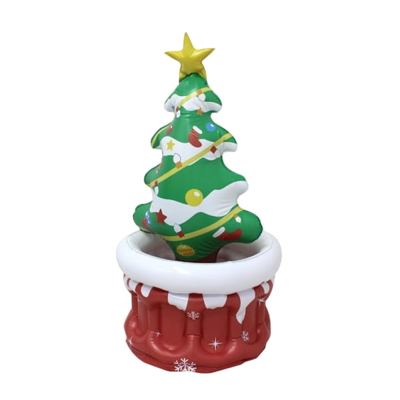 SIYTUAU Christmas Tree Ice Bar Beverage Ice Bar For Outdoor Beverage Storage Inflatable Holiday Ice Bucket Made Of Plastic For Party Decoration And Use