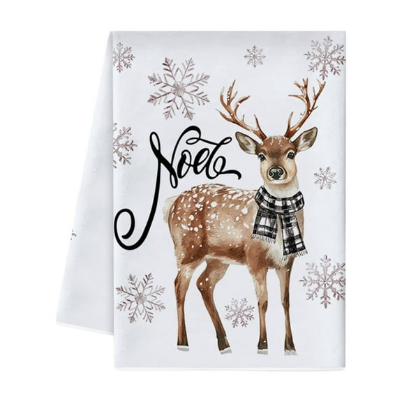 SIYTUAU Christmas Tree Print Kitchen Towels Microfiber Hand Bath Towel 17.7X25.9 Inch Color B Nylon Spandex Soft For Bathroom Home Tea Bar Christmas Tree Print Kitchen Towels B