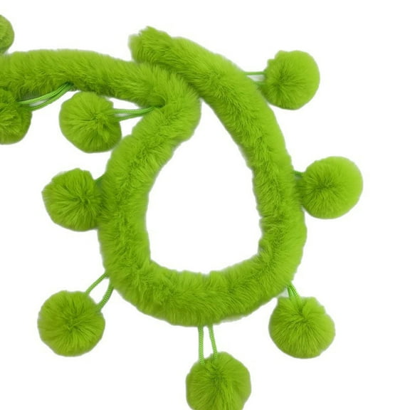 SIYTUAU Christmas Tree Skirt 6Cm Ball Decoration Woolen Strip Hanging Ball Pendant Fluffy Decor For Holiday Tree Festive